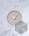 Kanto Pale Grey Japanese Crafted Small Clock